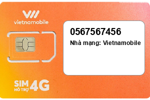 Sim Vietnamobile 0567567456 