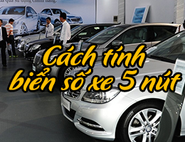 Cách tính nút biển số xe 5 số CHÍNH XÁC nhất