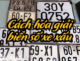 Cách hóa giải biển số xe xấu?