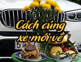 Cách cúng xe mới mua về