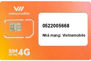 Sim Vietnamobile 0522005668 