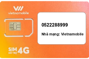 Sim Vietnamobile 0522288999 