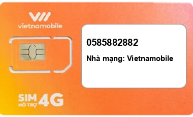 Sim Vietnamobile 0585882882 