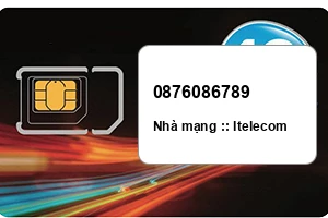 Sim ITelecom 0876086789 