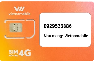 Sim Vietnamobile 0929533886 